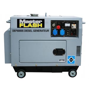 Image de Defitec DEF 6000S - Groupe &eacute;lectrog&egrave;ne diesel insonoris&eacute; monophas&eacute; 5000W