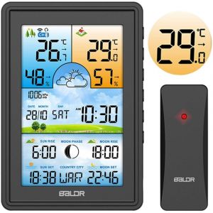 Station m&eacute;t&eacute;o avec &eacute;cran BD-906 noir