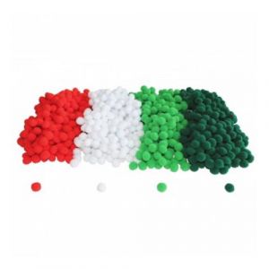 Sac t 1 000 mini pompons noël