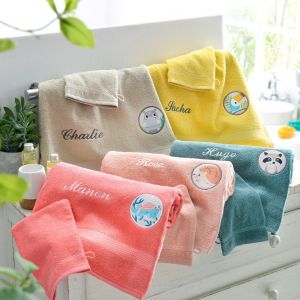 Drap de bain 70x130 rose corail en coton