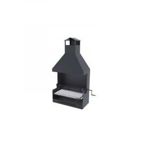 Fm Barbecue argentin bois et charbon BVE-82 80cm grille suspendue à manivelle