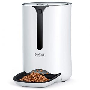 Faroro 7L Distributeur Croquettes Chat Automatique avec Minuteur et Enregistrement Vocal