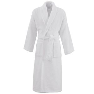 Sensei Peignoir mixte col ch&acirc;le 400 g/m&sup2; blanc M