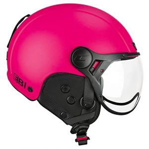 CGM Ebi Casque Ski Adulte Unisexe, Rose Fluo Mat, XS (53-54cm)