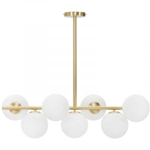 Mauro Ferretti - Plafonnier Glamy doré/blanc - 74x81x30 cm