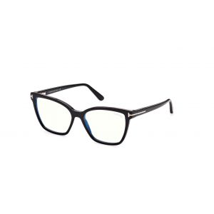 Image de Tom Ford Femme FT5812-B 1 Cadres Vista Ac&eacute;tate Noir Papillon Normale