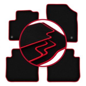 Tapis de voiture CARLUX-ROUGE pour : Citro&euml;n C3 Picasso minivan (2008-2017)