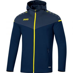 Jako Veste &Agrave; Capuche Champ 2.0 S bleu marine/bleu fonc&eacute;/jaune fluo