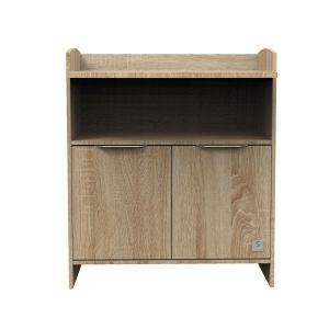 Sauthon Commode 2 porte Azur avec dispositif à langer MARRON