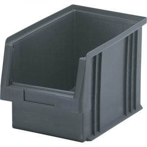 FP Lot boîte de rangement à ouverture frontale plk la-ka-pe 1 carton(s) de 10 pièce(s) boîte rangement ouv front l330xl213xh200mm pp grise - la-ka-pe
