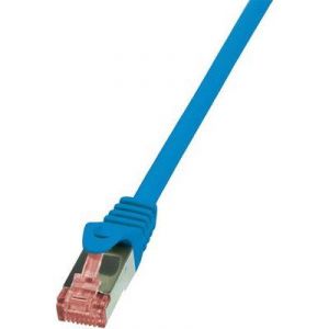 Logilink CQ2016S - Câble RJ45 CAT.6 S/FTP 0,25 m Bleu