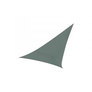 Perel Voile solaire - triangle - 3.6 x 3.6 x 3.6 m - couleur : gris vert