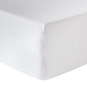 Anne de Solène Drap housse percale blanc 90x190 cm
