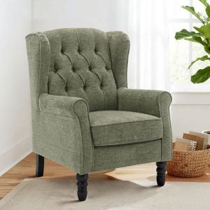 COLAMY Chaise - Fauteuil design minimaliste &mdash; Alliez confort et style pour sublimer votre int&eacute;rieur moderne-vert
