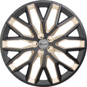 Gulf 4 enjoliveurs noir/or GT40 14 pouces