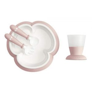 BabyBjörn Ensemble Repas Bébé, Rose pastel Multicolore