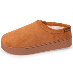 Isotoner Chaussons mules plateforme Femme Camel