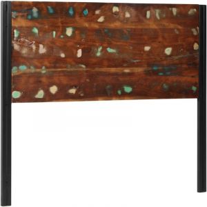 VidaXL Tête de lit 120 cm bois massif récupéré et fer