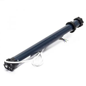 wiltec Moteur de volet roulant – 156 w / 20 Nm – pour arbres SW60 – avec Contact de fin de course mécanique & Indice de protection IP44 –