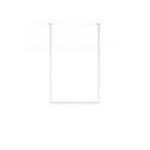 Rail à serviettes carré en acier blanc 50x60cm Tensi - Metallbude