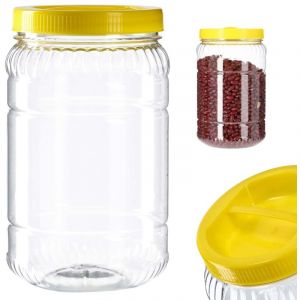 Kadax - Certificat incassable de pot de nourriture du récipient en plastique pour animaux de compagnie de pot 2L