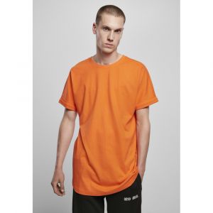 Urban classics T-shirt Long Turnup Tee S orange