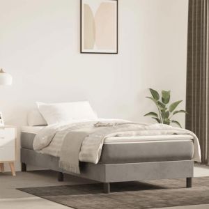 VidaXL Matelas de lit à ressorts ensachés 90x220x20 cm velours, matelas, matelas de lit, matelas à sommier tapissier, meuble de chambre à coucher