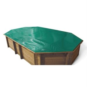 Image de Procopi 2183556 - Couverture d'hiver de sécurité pour piscine hors sol en bois Octo+ 540