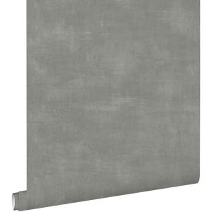Estahome - papier peint effet béton gris foncé