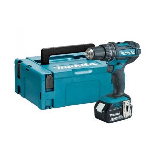 Makita DHP482F1J Perceuse visseuse à percussion 18 V Li-Ion Ø 13 mm + 1x3Ah + MAKPAC