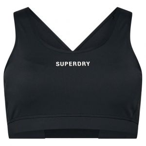 Superdry Core Mid Impact Bra L Black