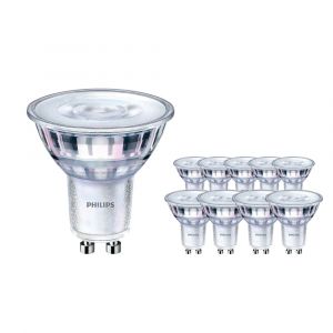 Philips Lot 10x Corepro LEDspot GU10 PAR16 4.6W 355lm 36D - 827 Blanc Très Chaud | Équivalent 50W