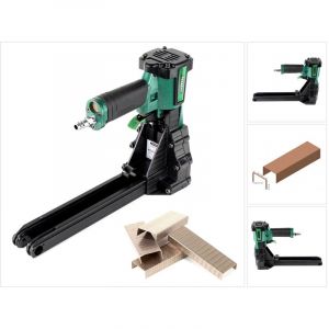 Image de Prebena KTVH-B19D Agrafeuse pour carton &agrave; air comprim&eacute; + Agrafes B16CLF 16mm bronz&eacute;es - 10.000 pi&egrave;ces.