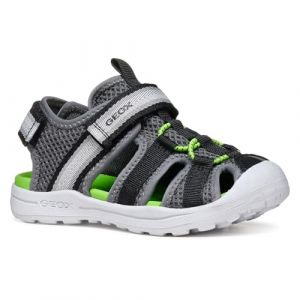 Geox J VANIETT Boy A Sandale, DK Grey/Green, 29 EU