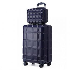 2PCS Valises 54cm - Rigide - avec Serrure TSA et Portable - Marine