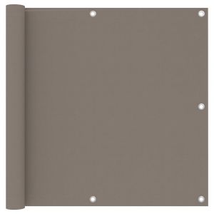 Écran de balcon brise pare vue protection confidentialité 90 x 300 cm tissu oxford taupe 02_0010390