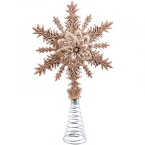 Wadiga Cimier de sapin de noël étoile dorée