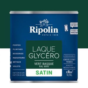 Image de Ripolin Laque glycéro 05L satin | Aspect: Satin - Couleur: Vert basque