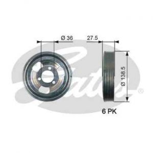 Gates Poulie Damper TVD1117