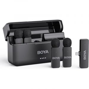Boya Microphones By-v4d Lightning 4 canaux, 2,4 GHz, 200 m, suppression du bruit