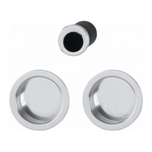 Hoppe Set5 pour portes coulissante 4920 - chrom&eacute; brillant - 3947857