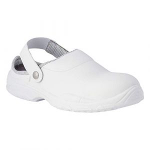 Industrial Starter REPOSA Medical Sabots sanitaires Sabots de Travail, avec Embout, Tige en Microfibre, Chaussures hygiéniques, Semelle intérieure Amovible, Semelle intérieure Anatomique, Semelle PU