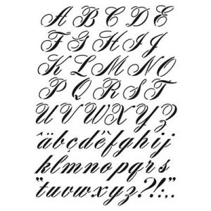 Artémio Pochoir A3 Alphabet {couleur}