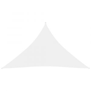 Voile d'ombrage parasol tissu oxford triangulaire 2,5 x 2,5 x 3,5 m blanc 02_0009797