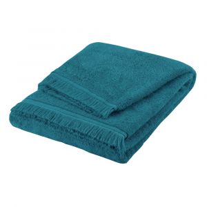 Image de Blanc Cerise Serviette de toilette 100% Coton BIO 85x140cm Canard