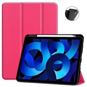 Xeptio Etui Nouvel Apple Ipad 11 Pouces 2025 A16 Smartcover Pliable Rose Avec Porte Stylet - Housse Coque De Protection New Apple Ipad 11eme Generation - Accessoires Tablette Pochette Case