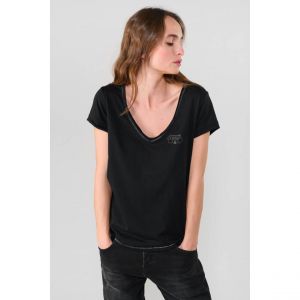 Le Temps des Cerises T-shirt T-shirt digori noir imprim&eacute;