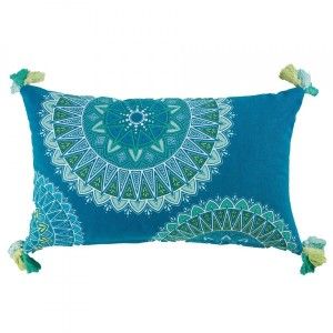 Image de Coussin rectangulaire Puebla Bleu