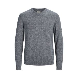 Jack & Jones Jjebasic Knit V-Neck Noos Pull, Bleu