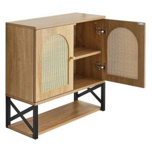 Armoire Murale de Salle de Bain avec 2 Portes-Duoku-Etag&egrave;re Ajustable-Tiroir et Compartiment Ouvert-pour la Buanderie-Blanc